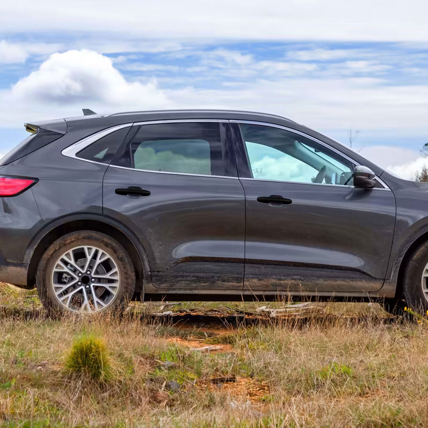 2020-2024 Ford Escape Door Handle Cover Gloss Black 4Pcs ABS Plastic