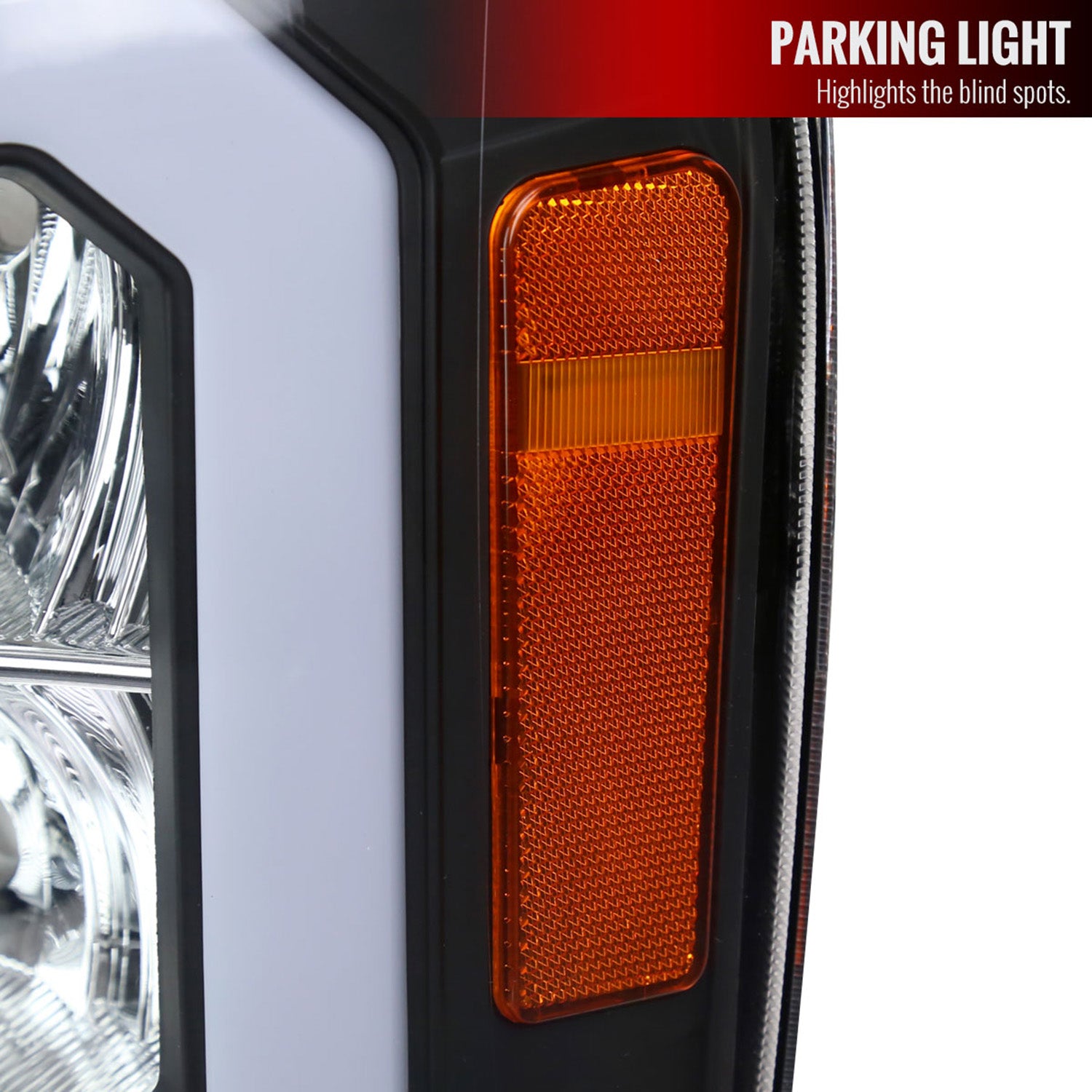 2007-2013 GMC Sierra 1500/2500/3500 LED Bar Factory Headlights Matt Black