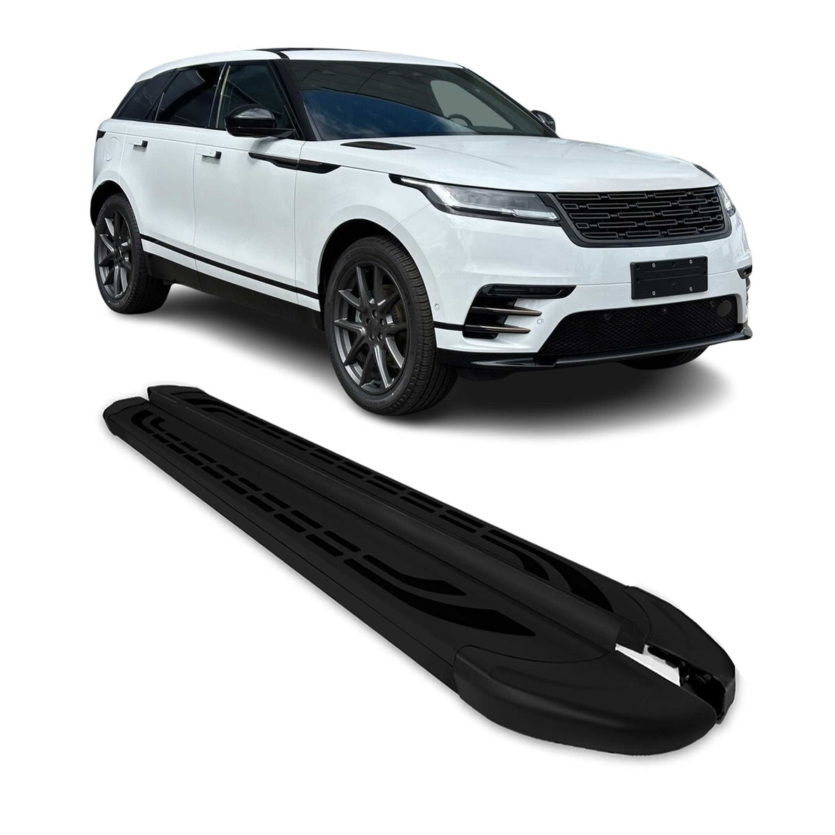 Land Rover Running Board 2018-2026 Land Rover Range Rover Velar Running Boards Side Steps Black ...