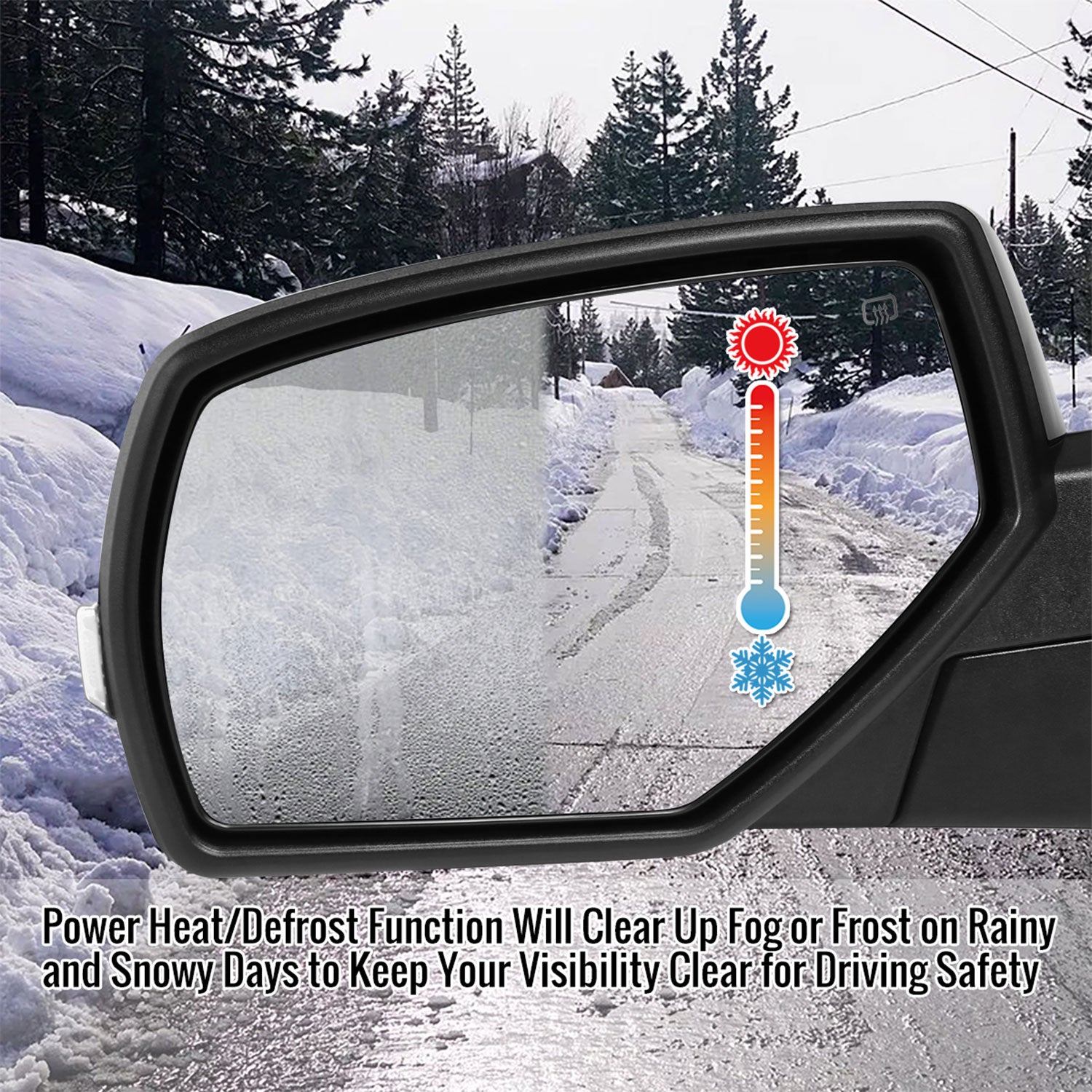 2014-2018 Chevy Silverado/GMC Sierra Manual Fold Heated Side Mirror Driver