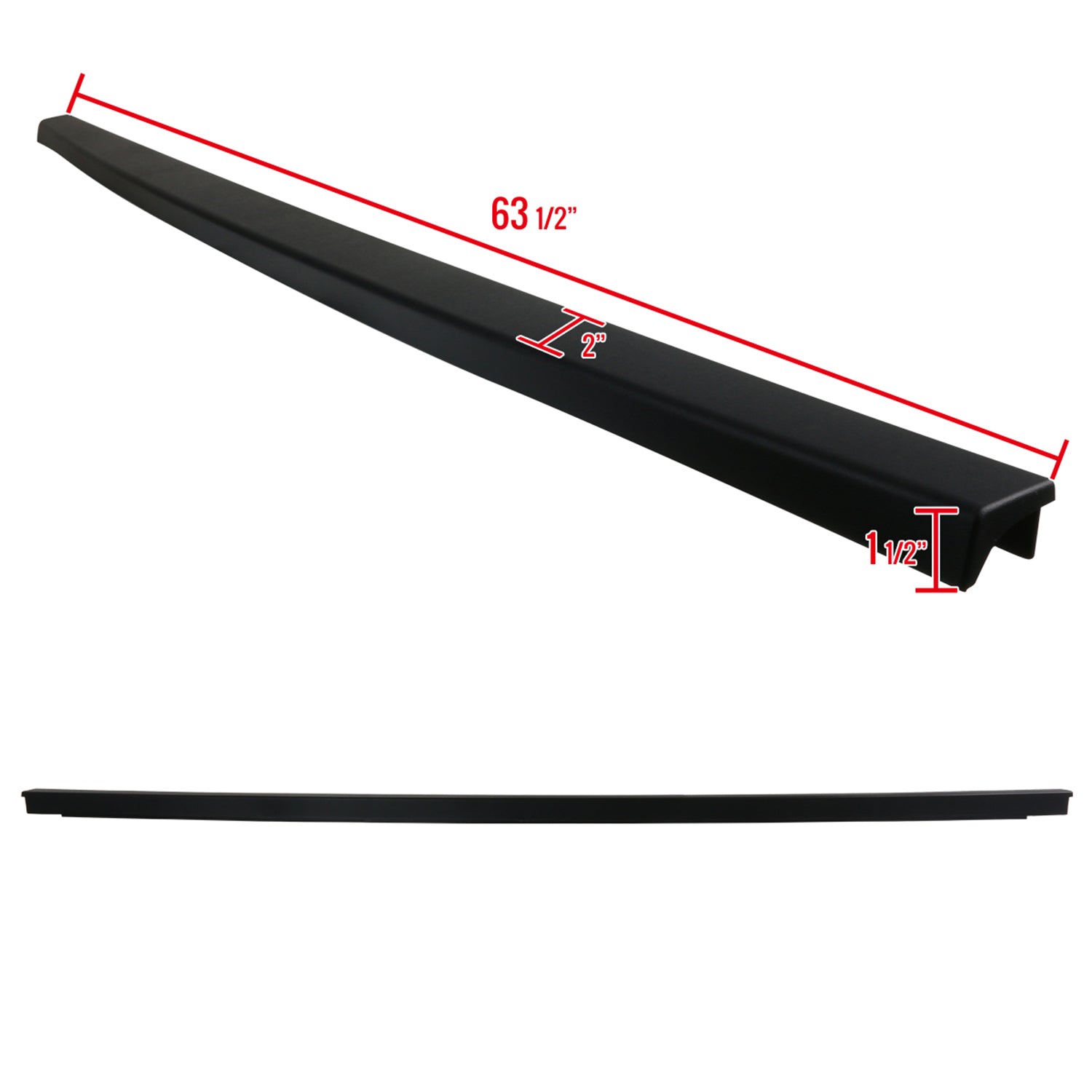 2004-2008 Ford F-150/Lincoln Mark LT Black Tailgate Cap Top Protector Cover