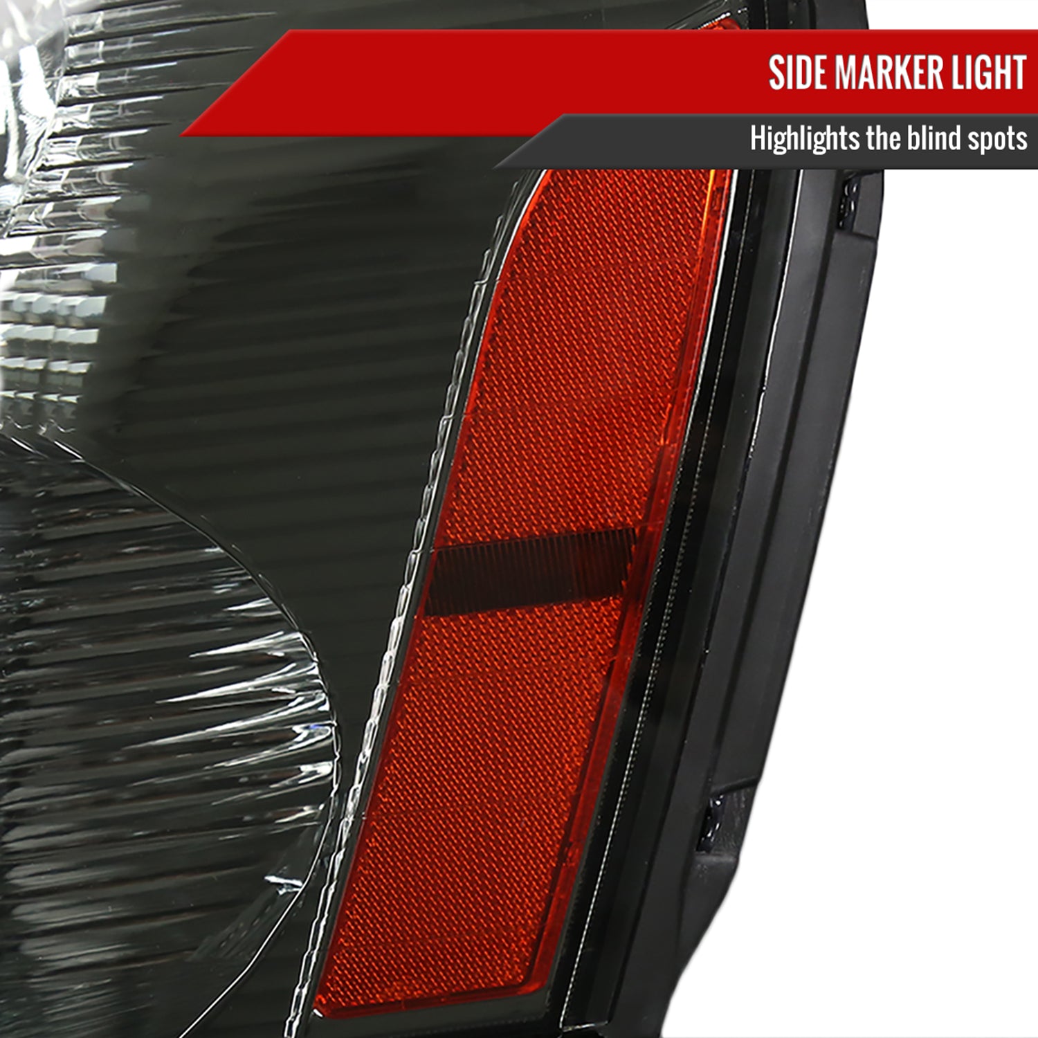 2005-2009 Chevy Equinox Factory Headlights w/Amber Reflector Chrome/Smoke