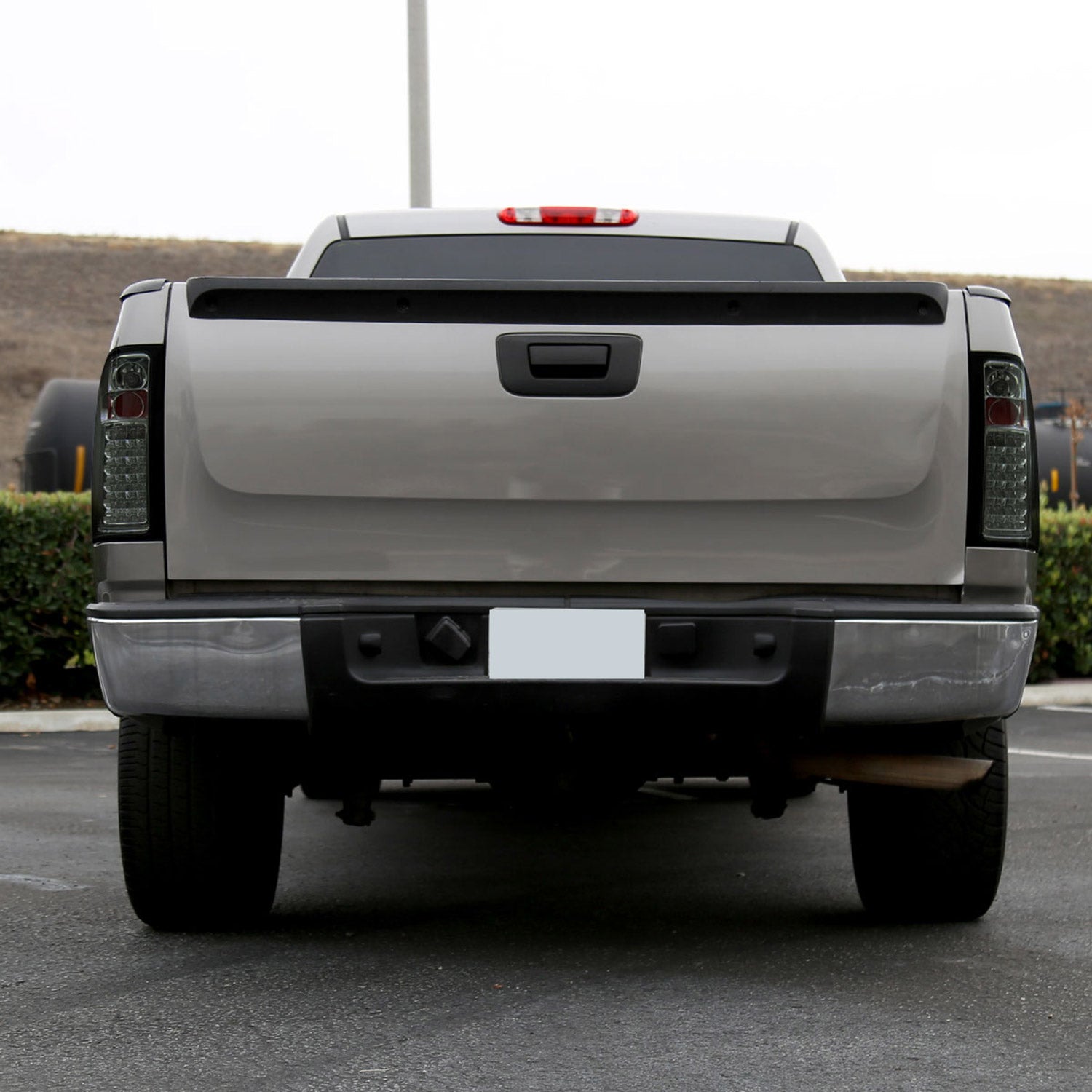 2007-2014 Chevrolet Silverado LED Tail Lights Chrome Housing/Smoke Lens