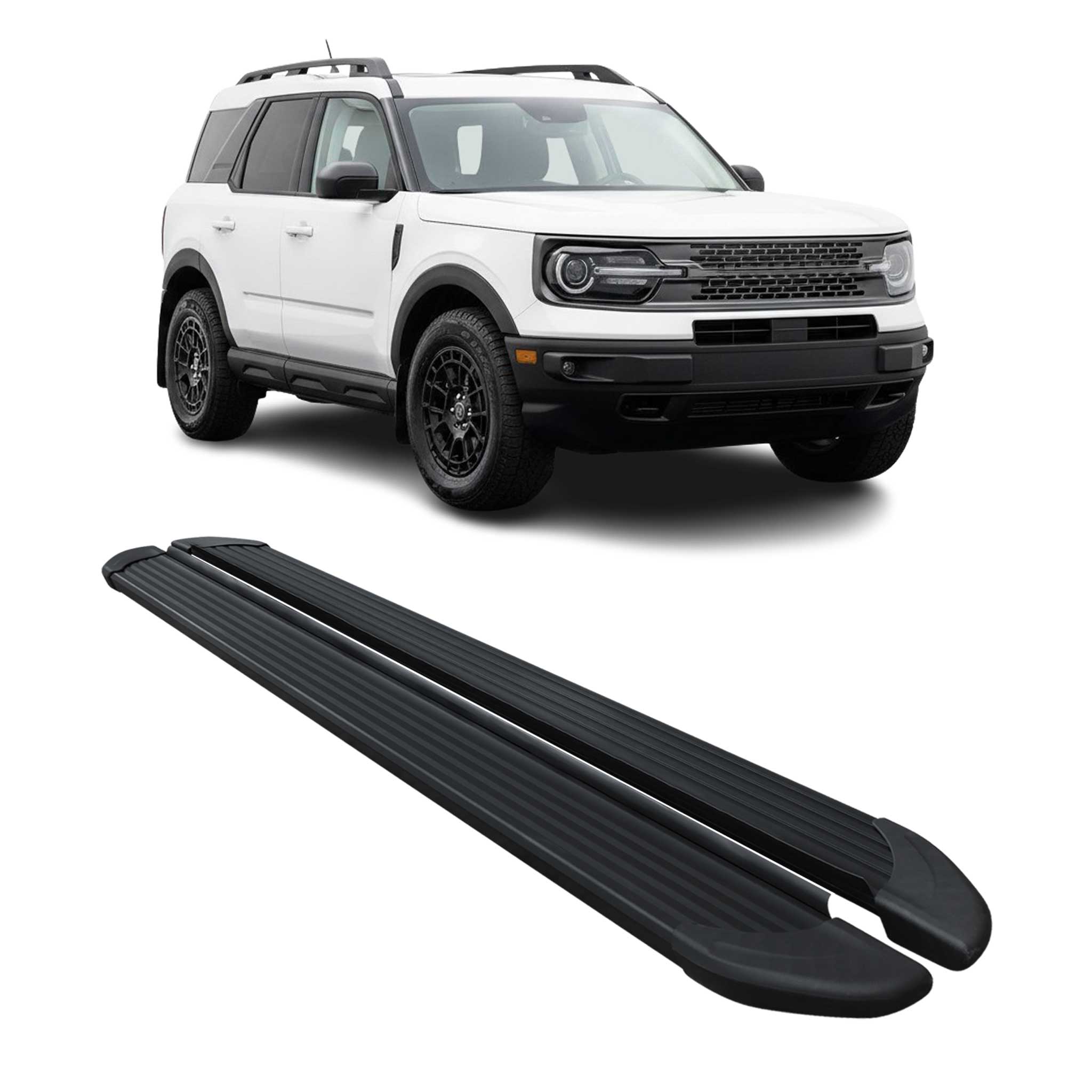 2021-2024 Ford Bronco Sport Nerf Bar Side Step Running Boards Alu 2x
