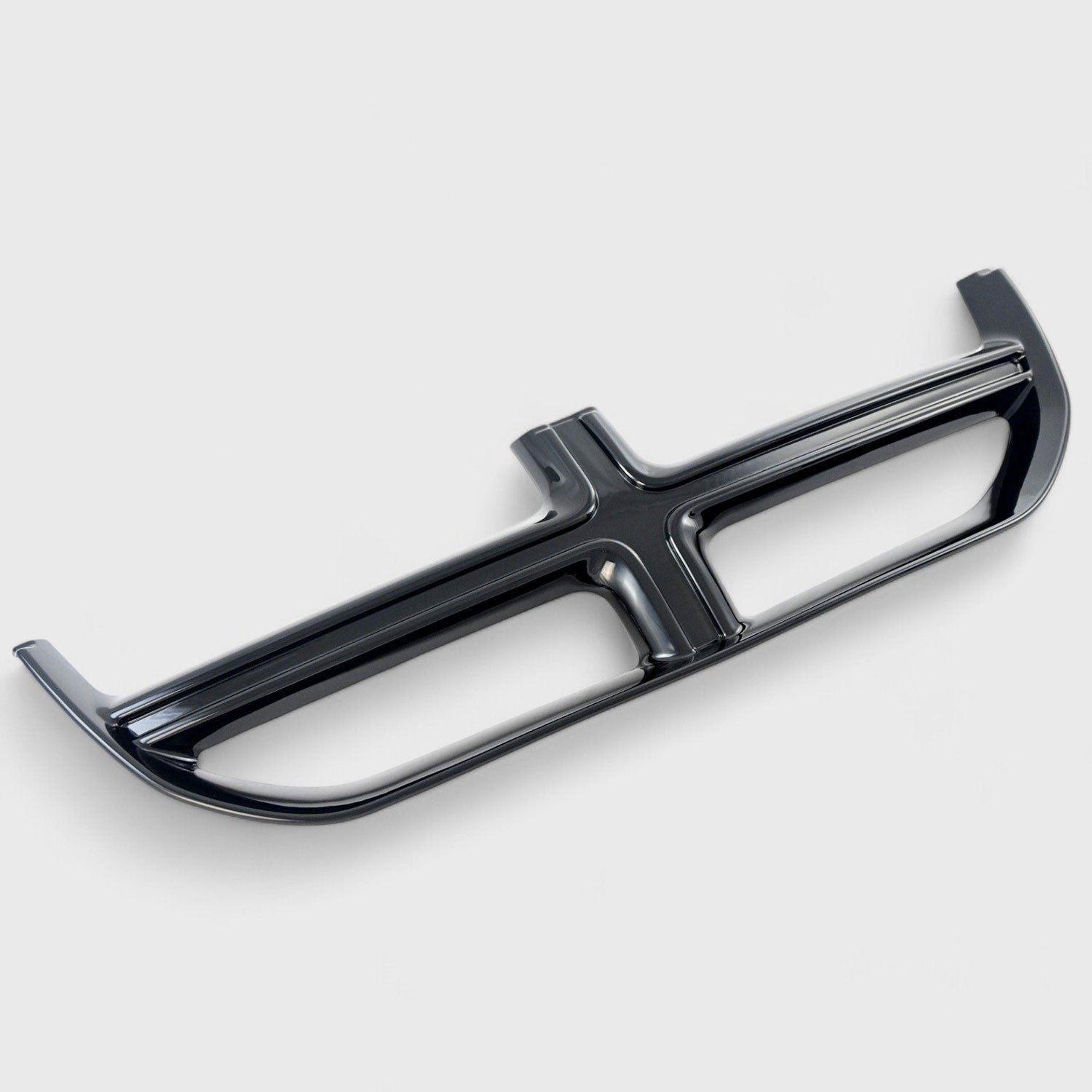 2011-2020 Dodge Grand Caravan Grille Overlay Gloss Black 1Pcs ABS Plastic