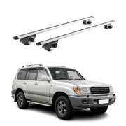 1998-2007 Toyota Land Cruiser Roof Rack Cross Bars Silver