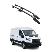 2015-2025 Ford Transit L1 SWB Roof Rack Rails Side Rails Black