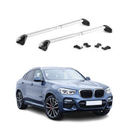 Roof Rack Cross Bars Luggage Carrier for BMW X4 G02 2019-2024 Alu Silver 2x