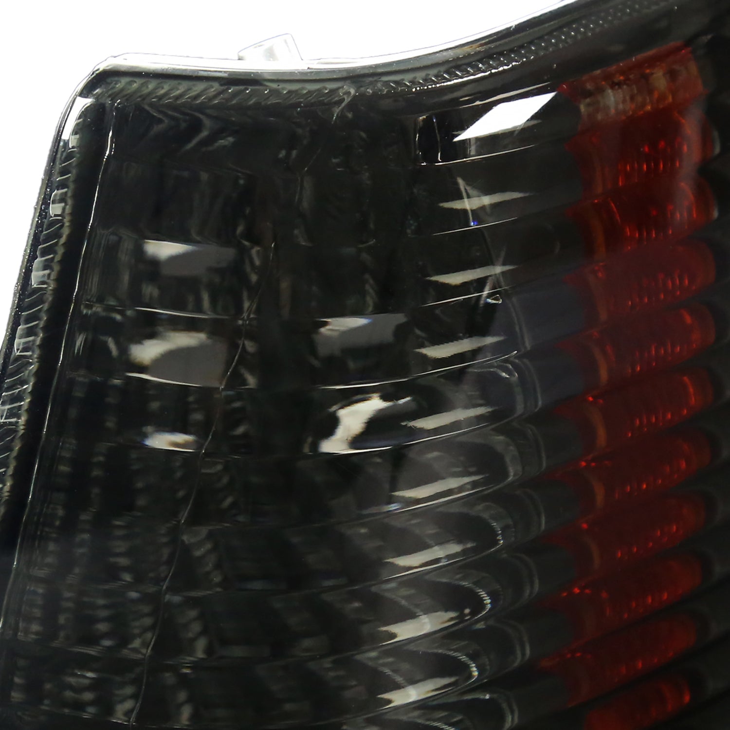 1993-1998 Jeep Grand Cherokee Corner Lights w/ Amber Reflectors Chrome/Smoke