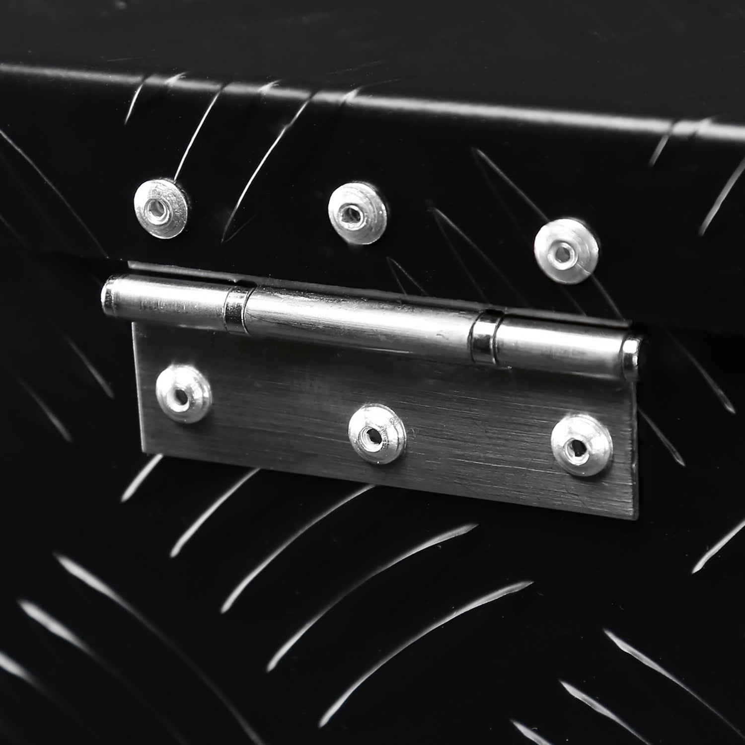 Universal 15~28" Black Heavy Duty Truck Trailer Tongue Tool Box w/ Lock & Keys