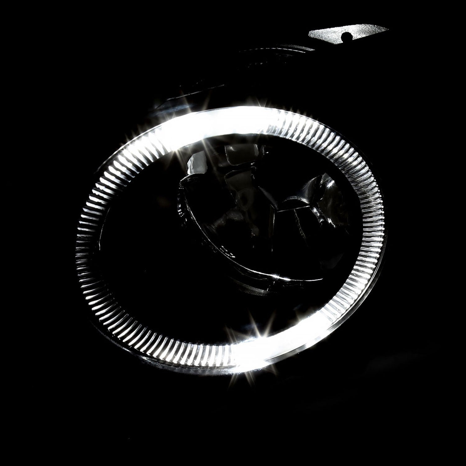 2003-2005 Mazda 6 Sedan H3 Halo Ring Fog Lights Kit Chrome/Clear Lens