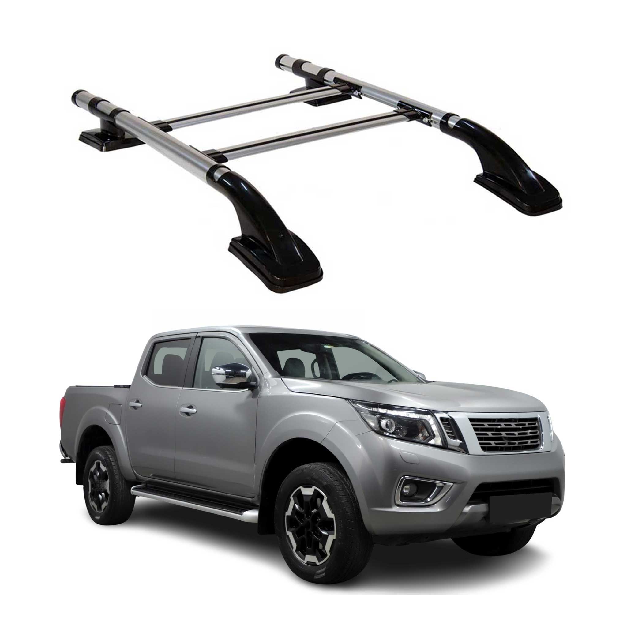 2014-2024 Nissan Navara D23 Roof Rack Rails Side Rails Silver