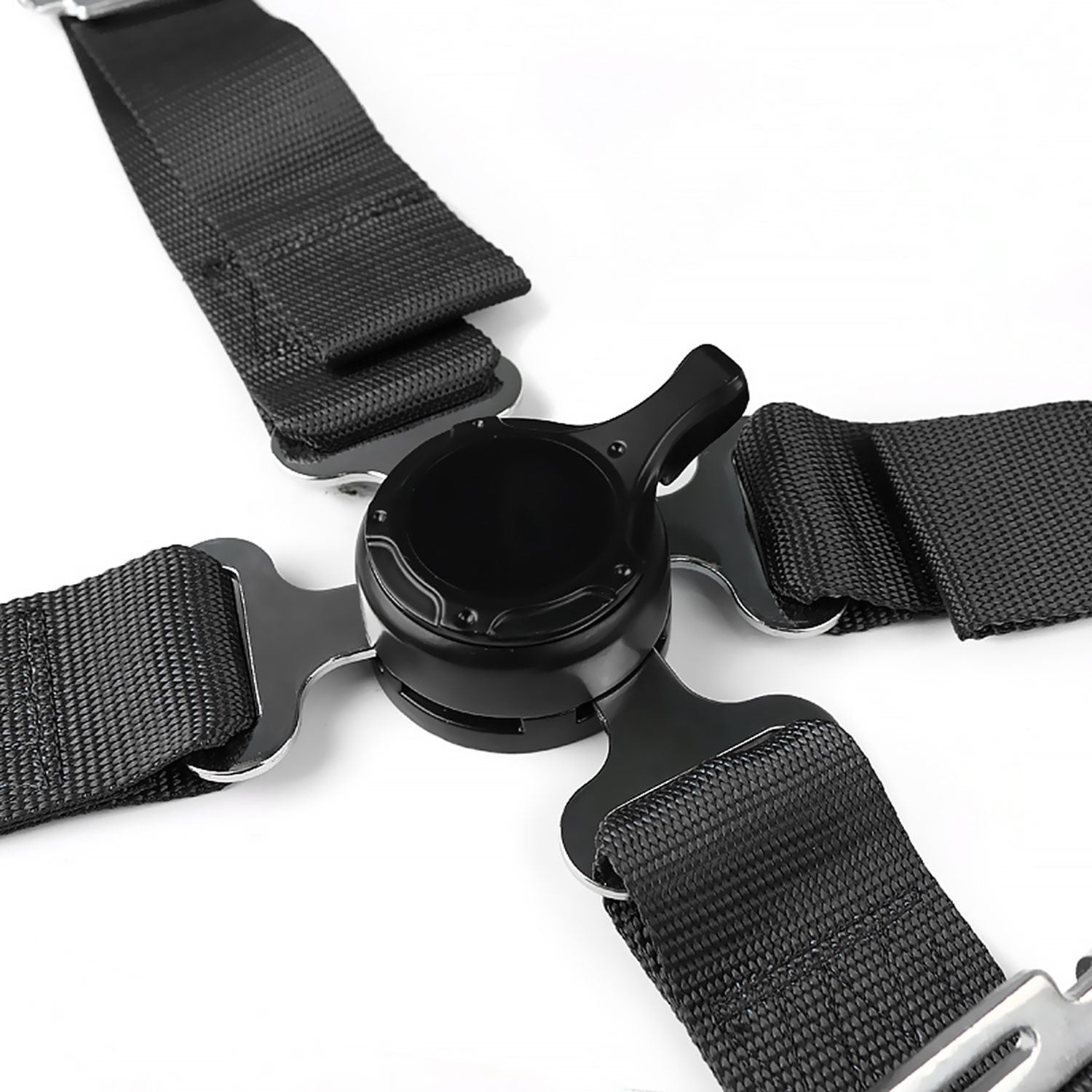 Universal Black 4 Point Quick Release Camlock Racing Seat Belt Safety Harness