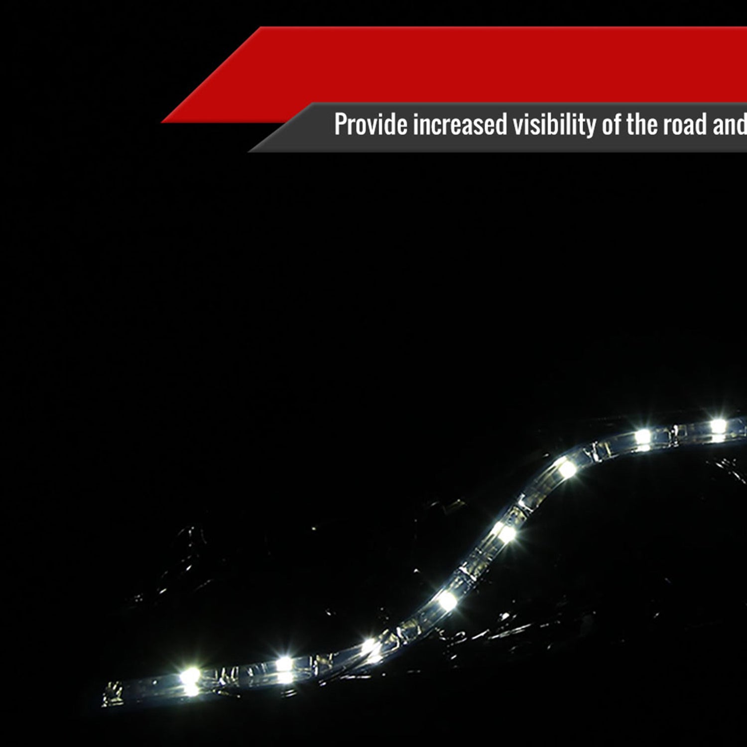 2006-2011 Honda Civic Sedan Projector Headlights R8 LED Light Chrome/Smoke