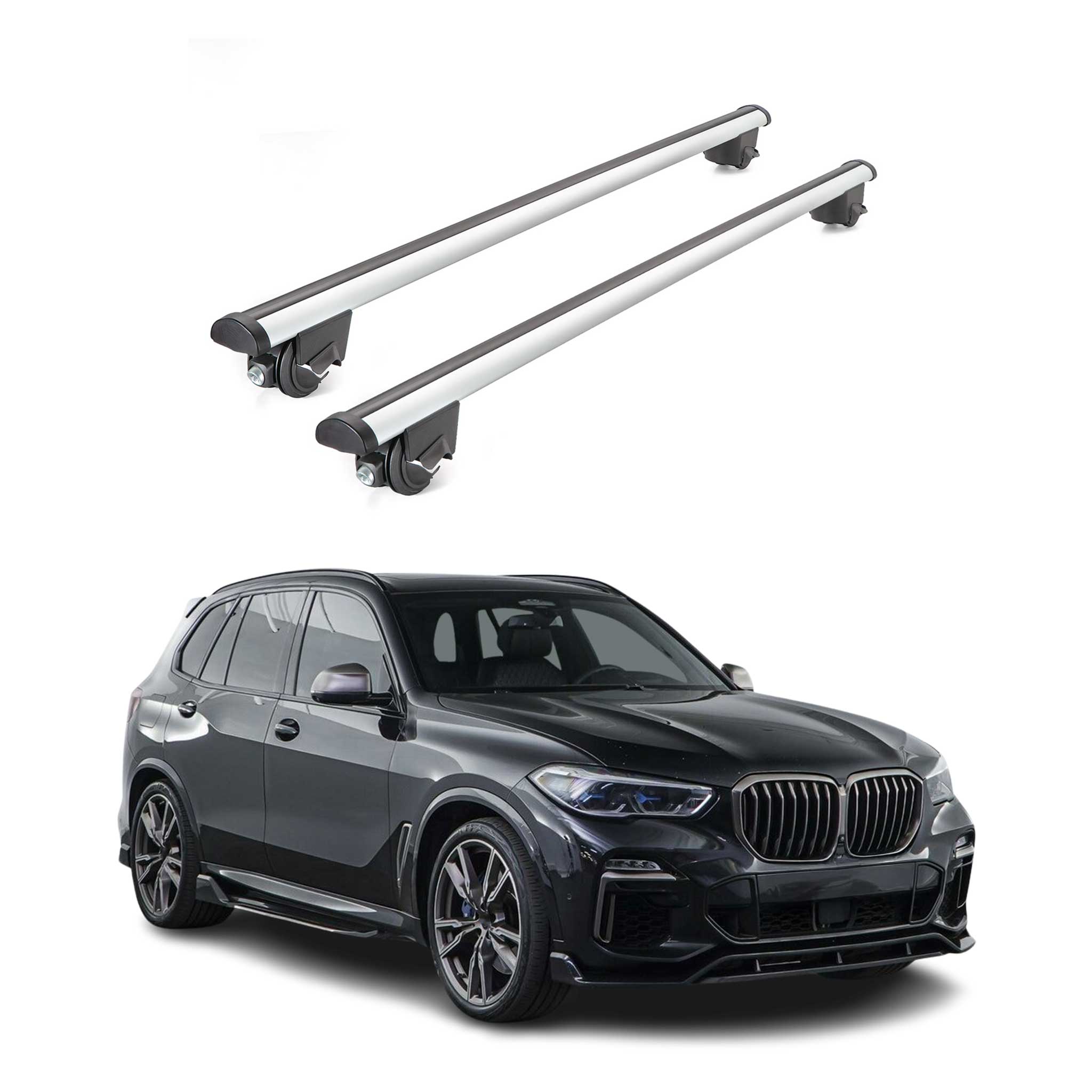 2019-2025 BMW X5 G05 Roof Rack Cross Bars Silver