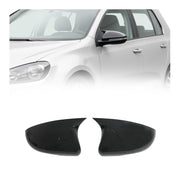 2010-2014 VW Golf Mk6 Side Mirror Cover Caps Piano Black 2 Pcs