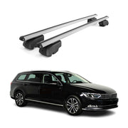 2015-2019 VW Passat B8 Variant Roof Rack Cross Bars Silver