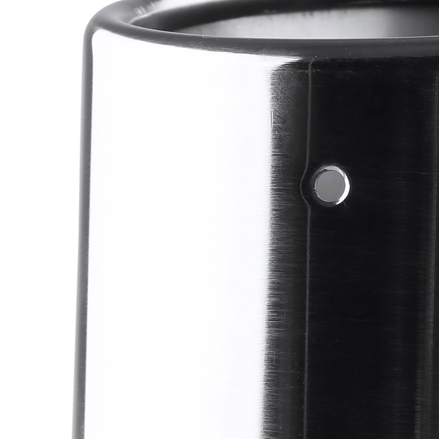 Universal 2.5" Inlet/4.125" Outlet Chrome S.Steel Angled Exhaust Tips - 2PC