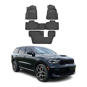 2018-2020 Dodge Durango Floor Mats Liners Full Set All Weather Black