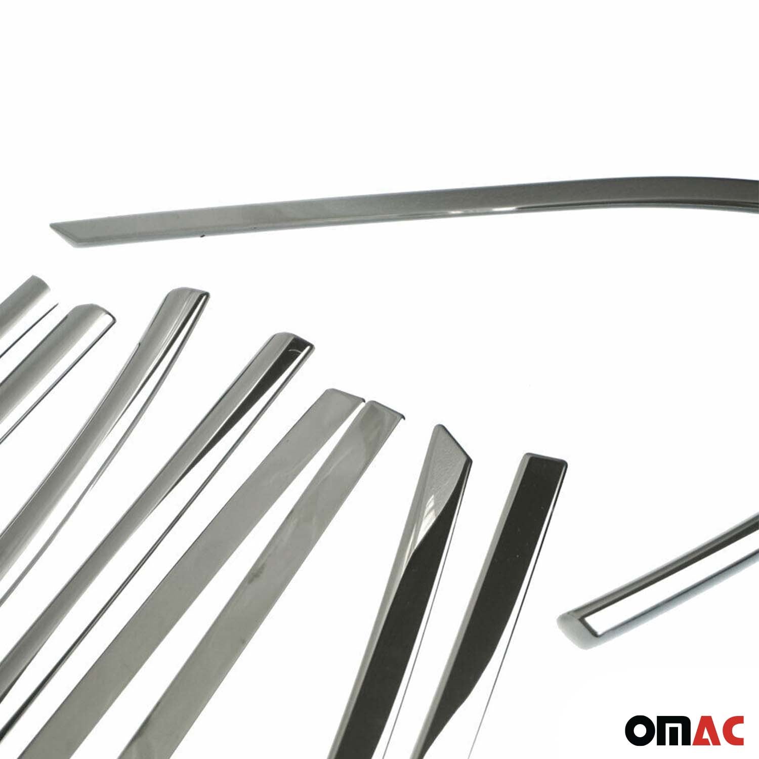 2016-2021 Hyundai Tucson Window Molding Trim Streamer Stainless Steel Dark 14 Pcs