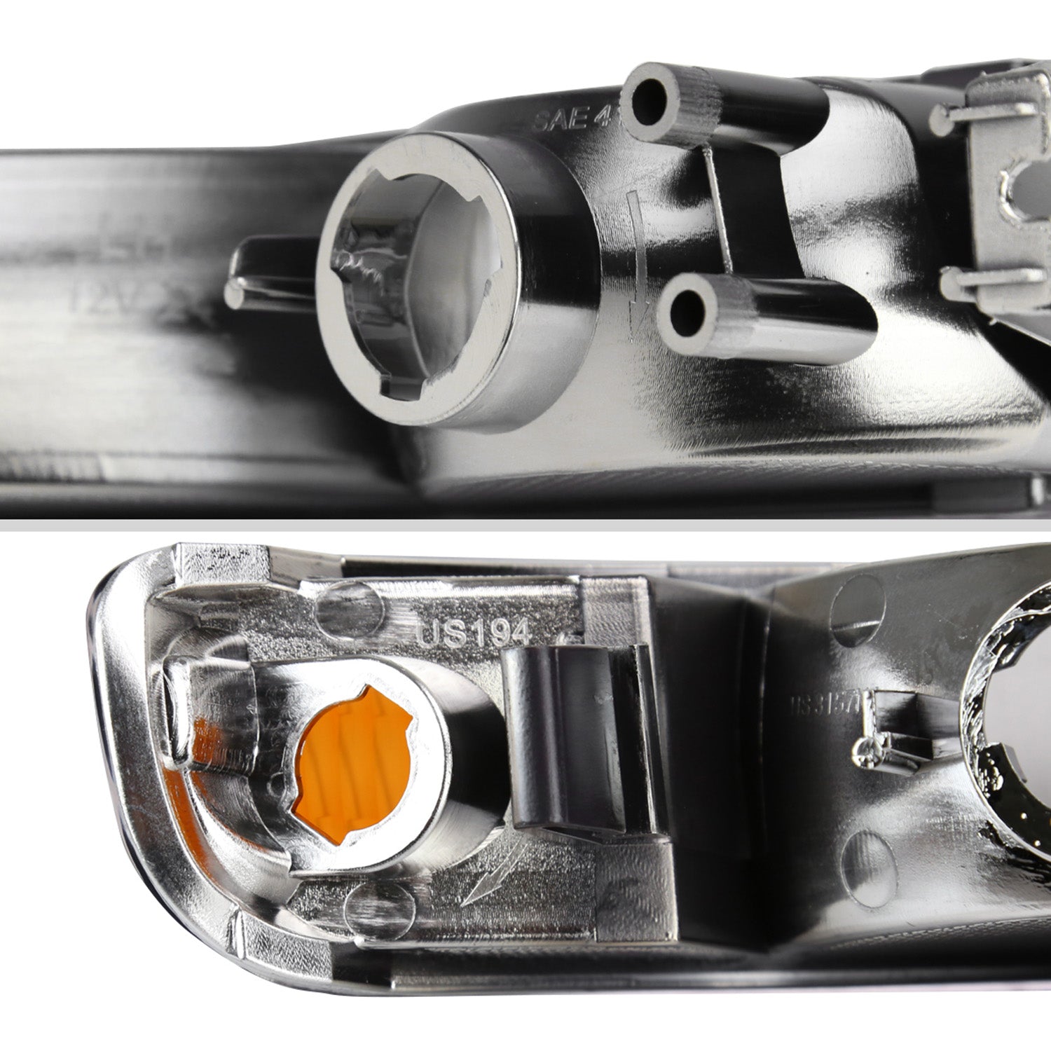 1999-2006 GMC Sierra/ 2000-2006 Yukon/Yukon XL Factory Bumper Lights Chrome