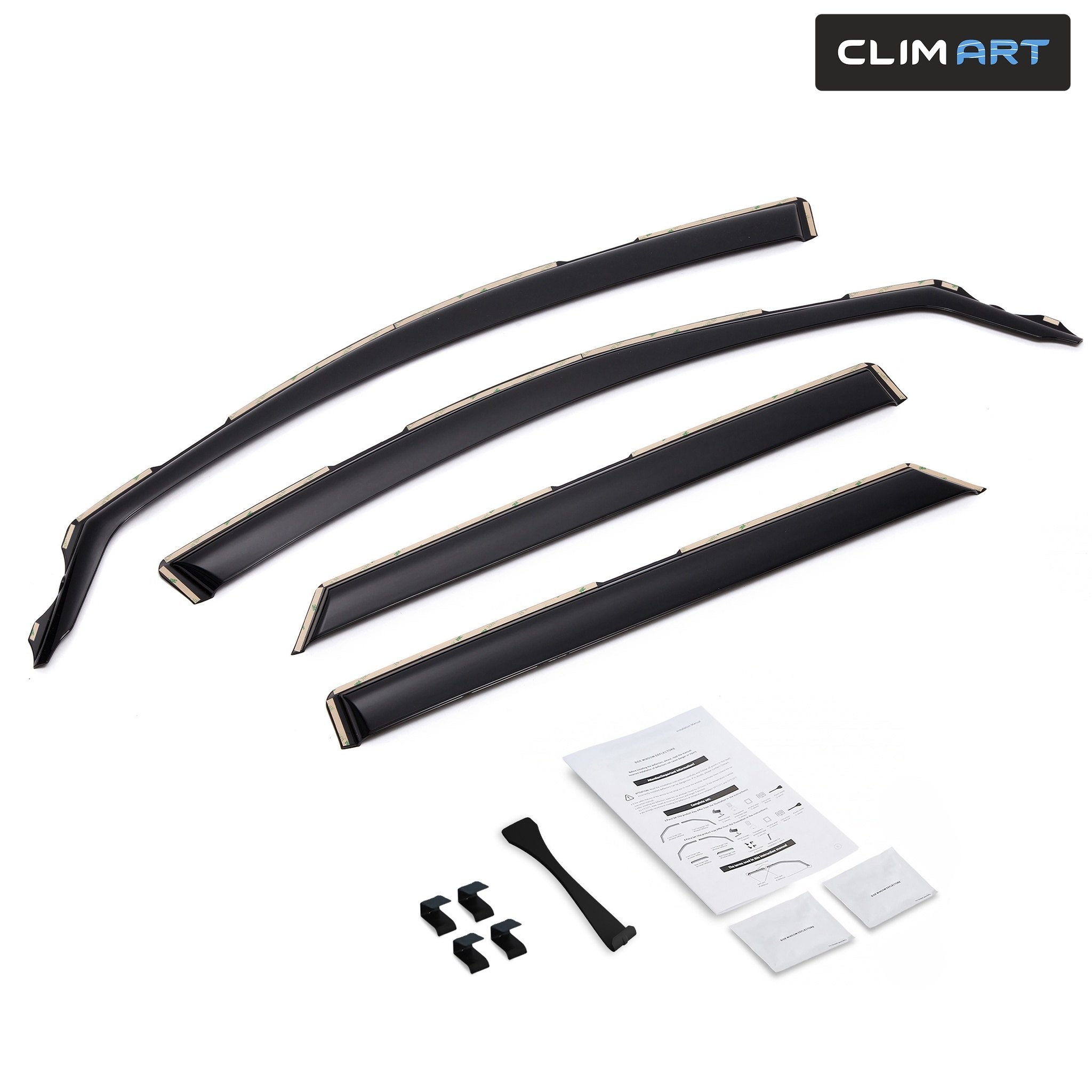Clim Art Wind Deflectors for Hyundai Tucson 2016-2021 In-channel Dark Smoke 4Pcs