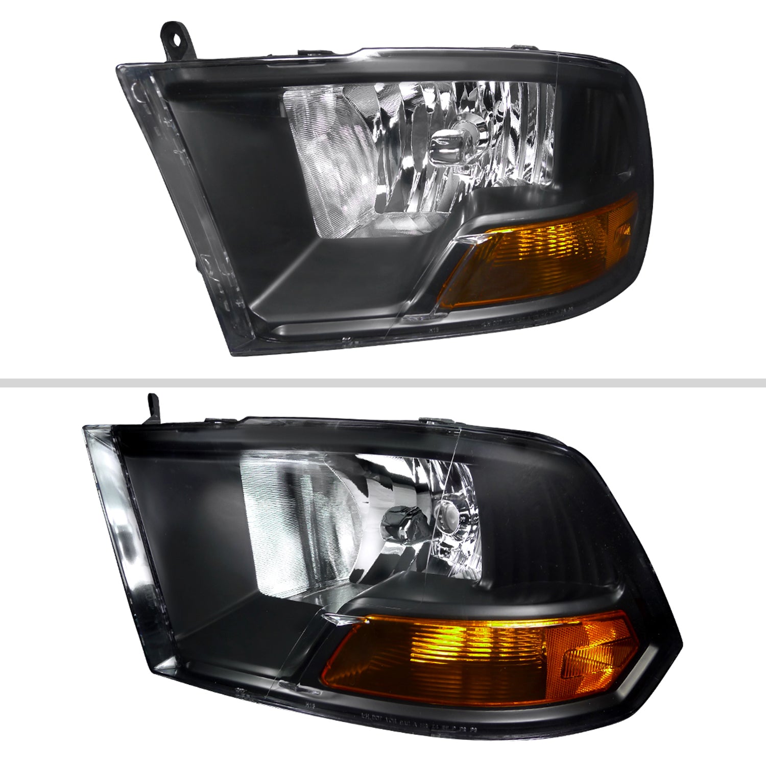 2009-2018 Dodge RAM 1500 / RAM 2500 3500 Factory Dual Headlights Black