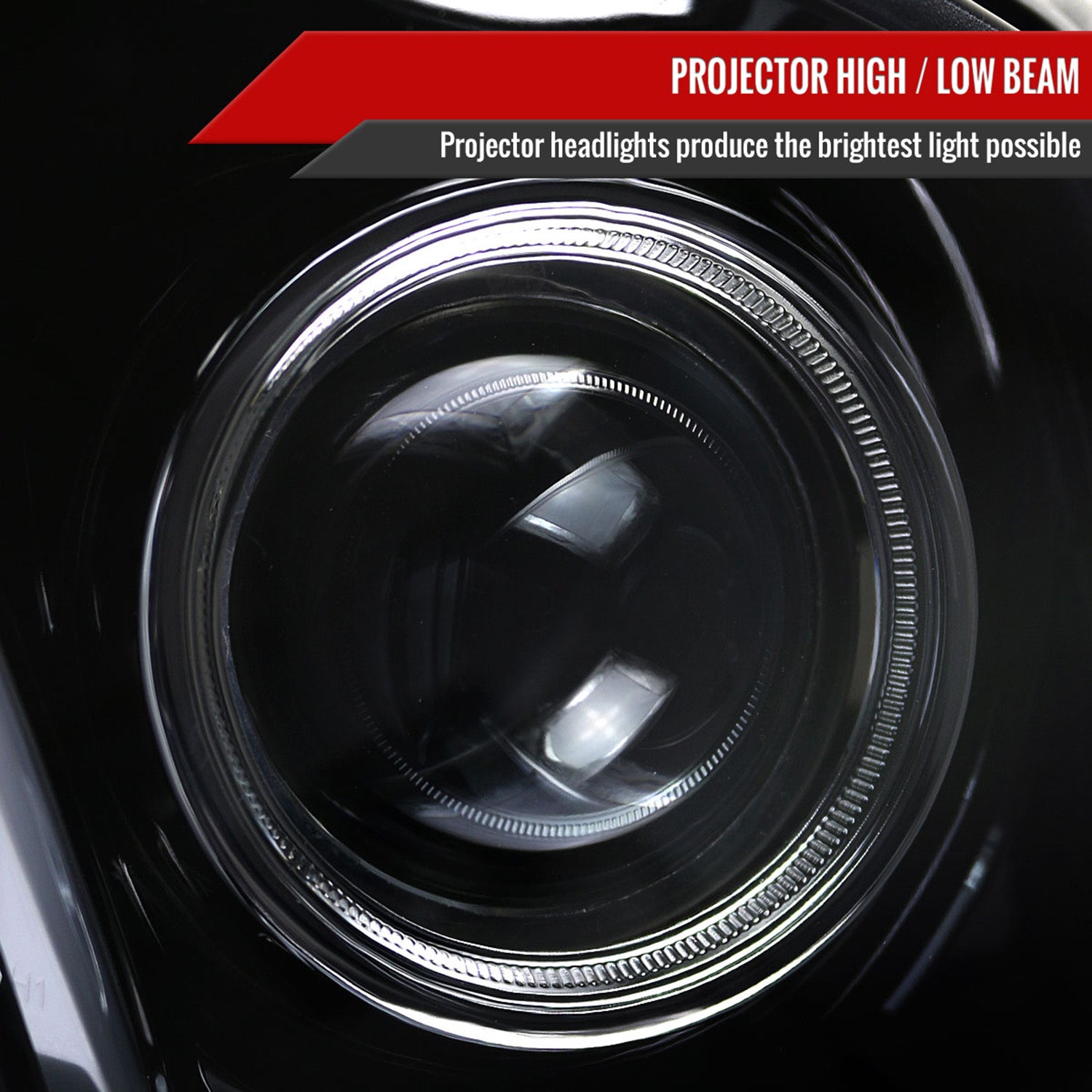 2010-2014 Ford Mustang LED Bar Projector Headlights Turn Signals Black