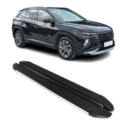 2022-2026 Hyundai Tucson Running Boards Side Steps Silver & Black