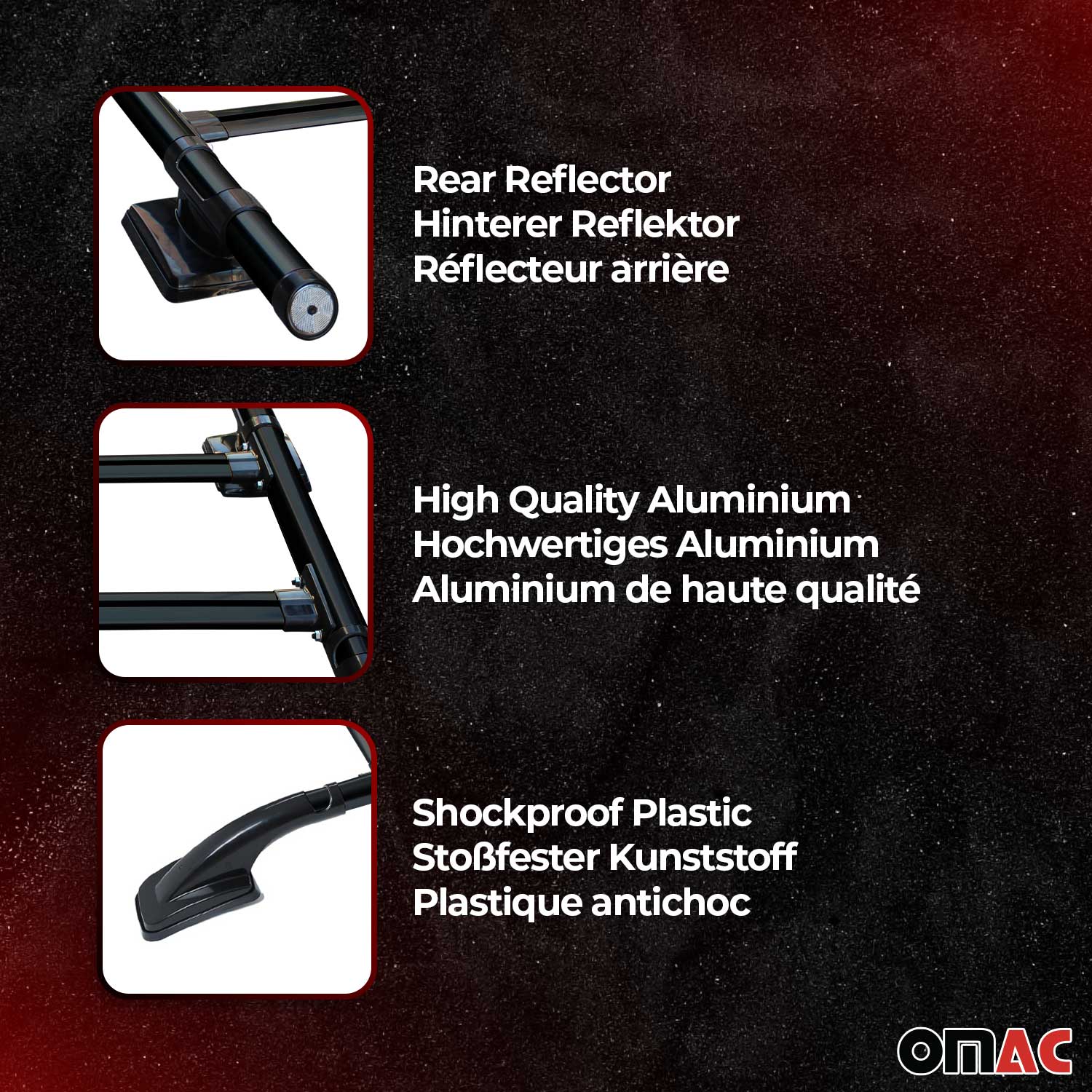 1998-2004 Nissan Frontier Crew Cab Roof Rack Rails Side Rails Black
