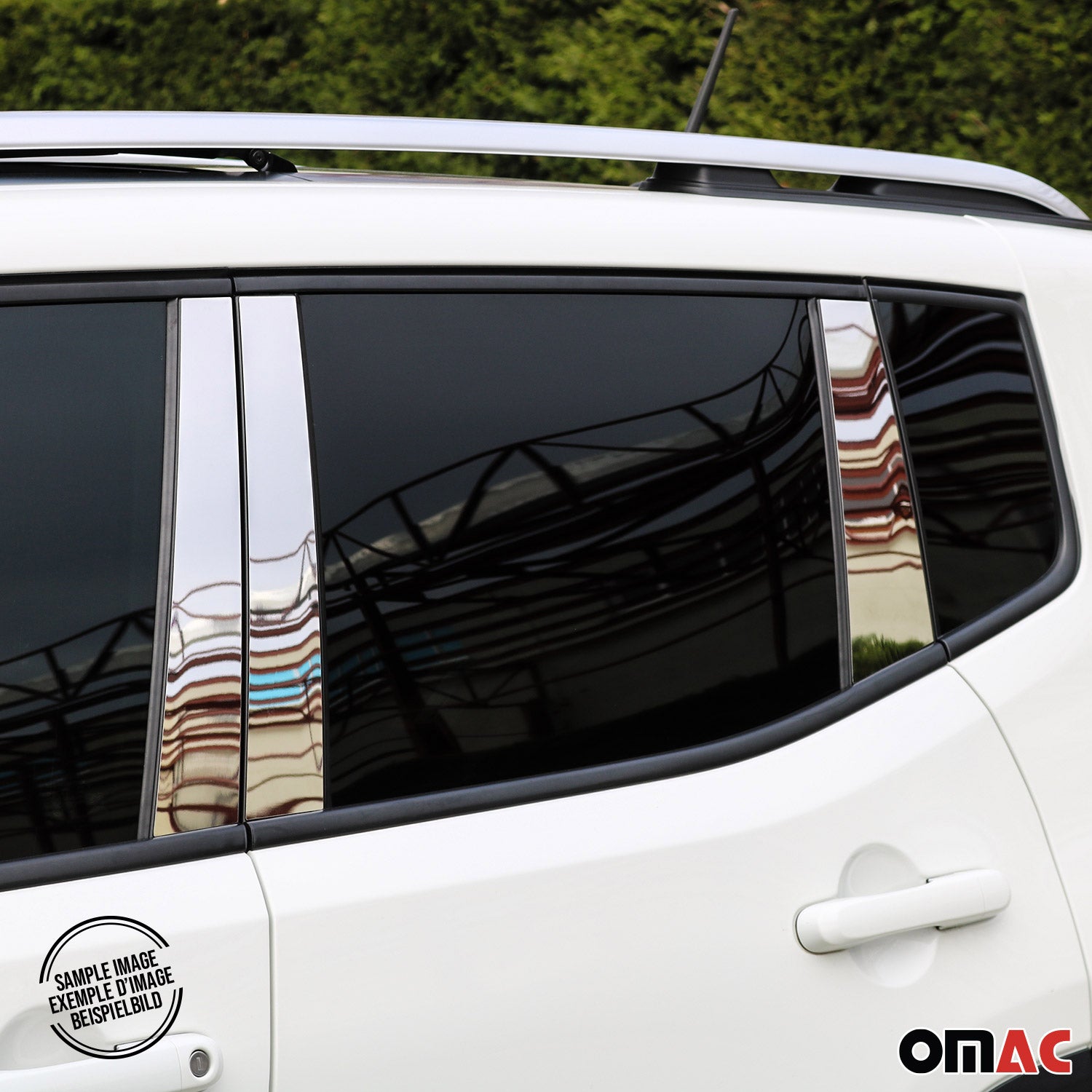 2009-2015 Mercedes GLK Class X204 Window B Pillar Posts Door Trim Stainless Steel 6x