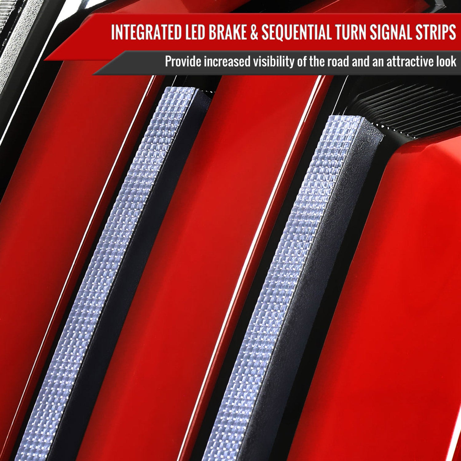 2014-2021 Toyota Tundra Facelift Full LED Tail Lights Turn Signal Jet Black