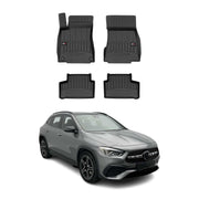 2020-2026 Mercedes GLA Class H257 Premium Floor Mats Liners Full Set All Weather Heavy Duty Black