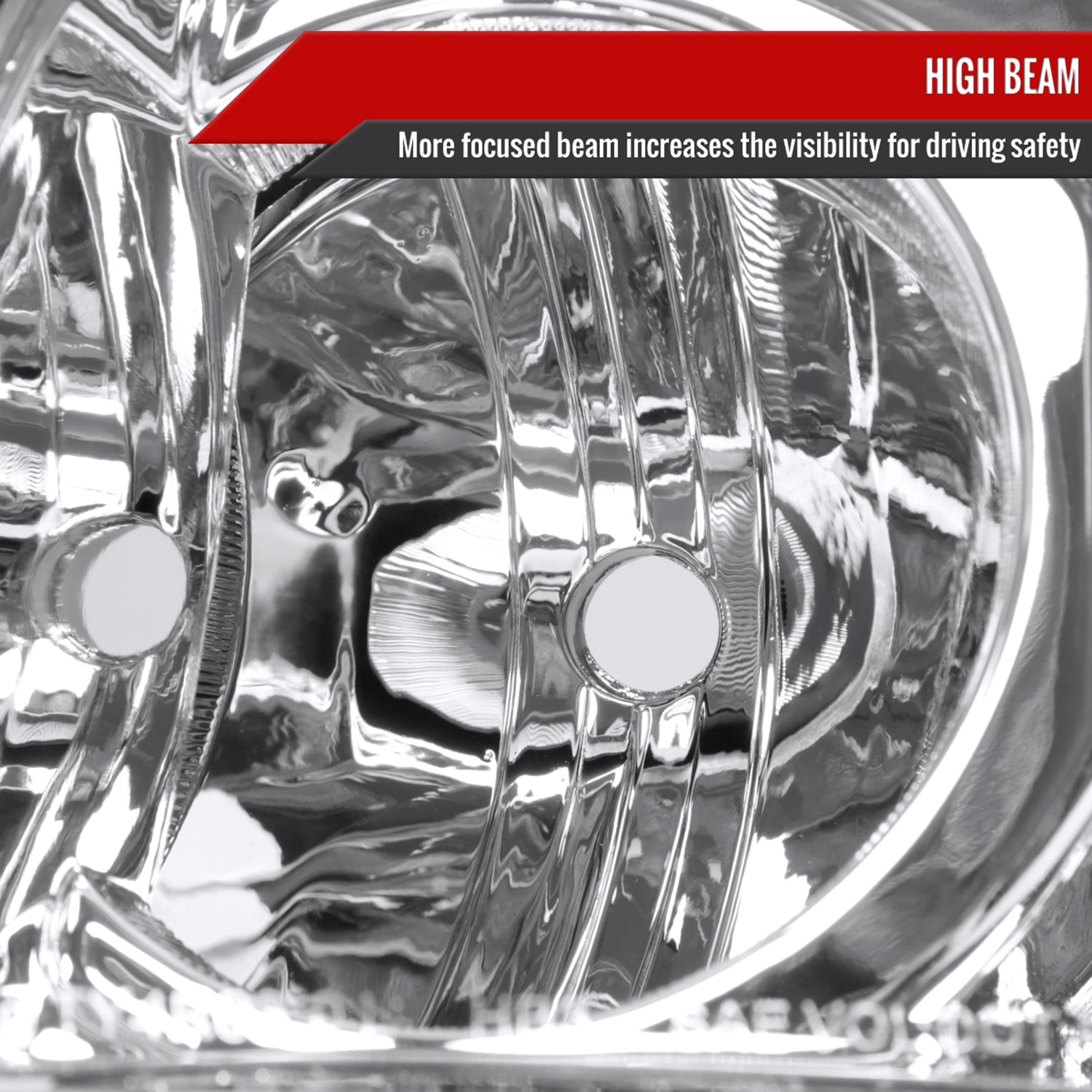 2003-2005 Toyota 4Runner Factory Style Headlights Chrome Housing/Clear Lens