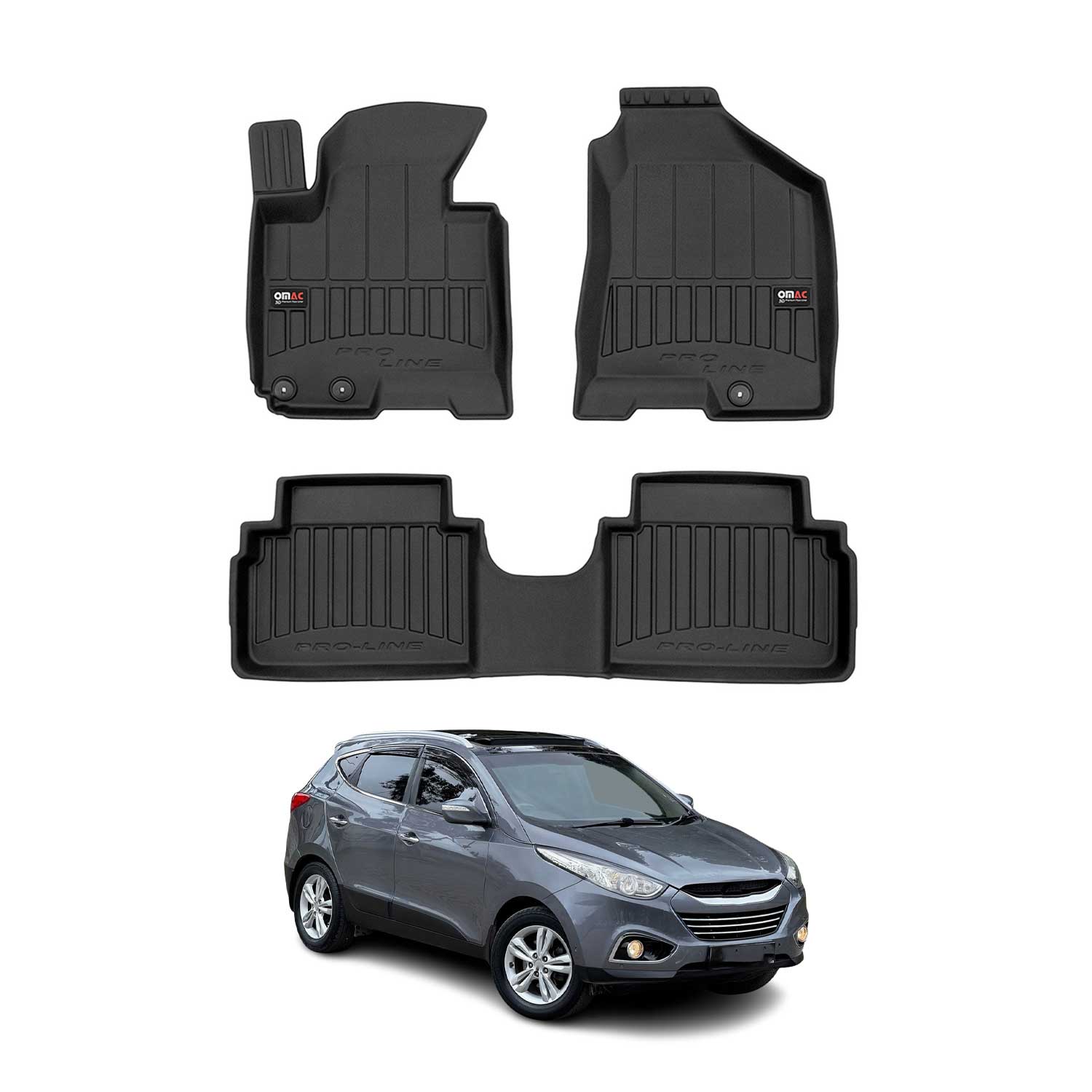 2010-2015 Hyundai Tucson Premium Floor Mats Liners Full Set All Weather Heavy Duty