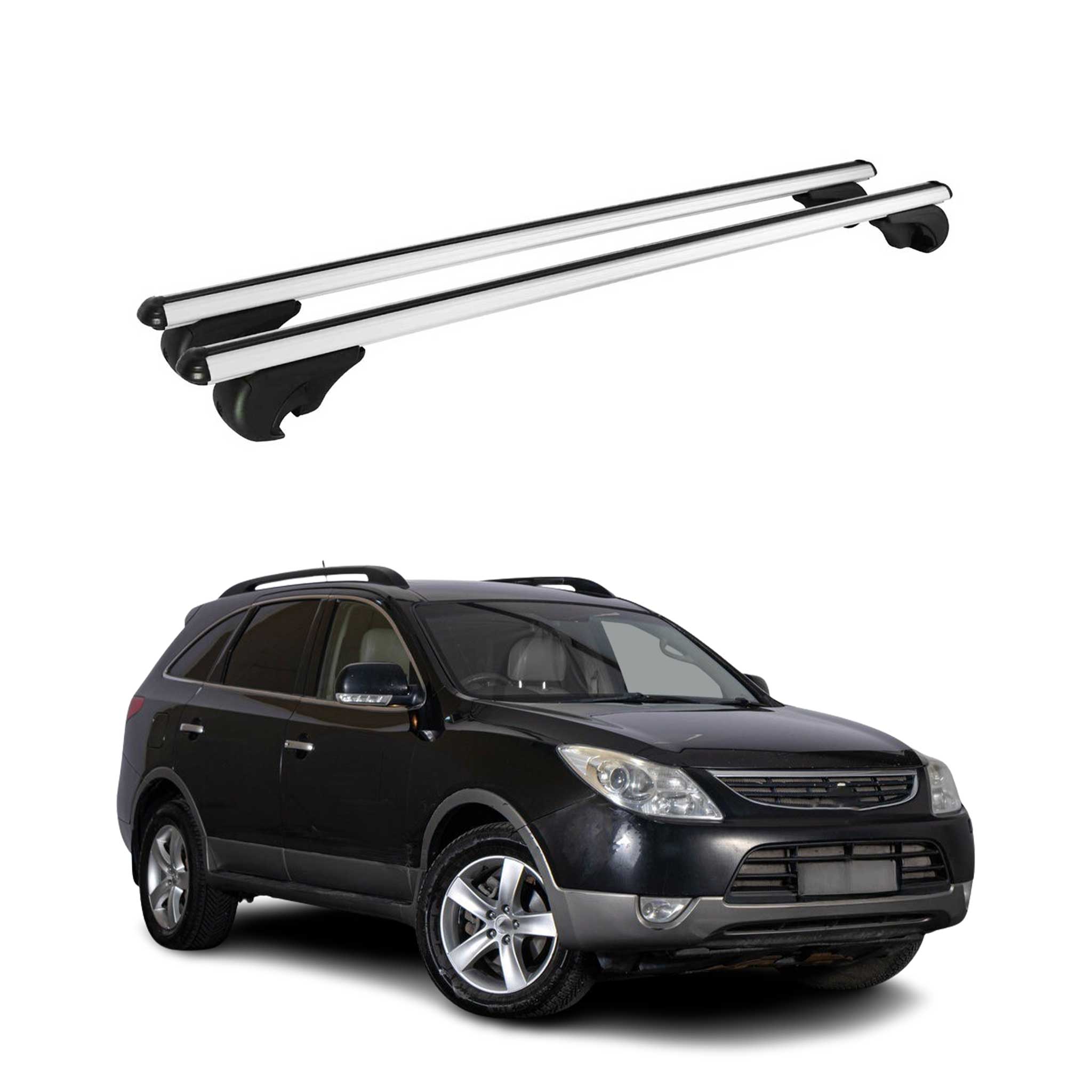Roof Rack Cross Bars Luggage Carrier for Hyundai Veracruz 2007-2012 TÜV Gray 2x