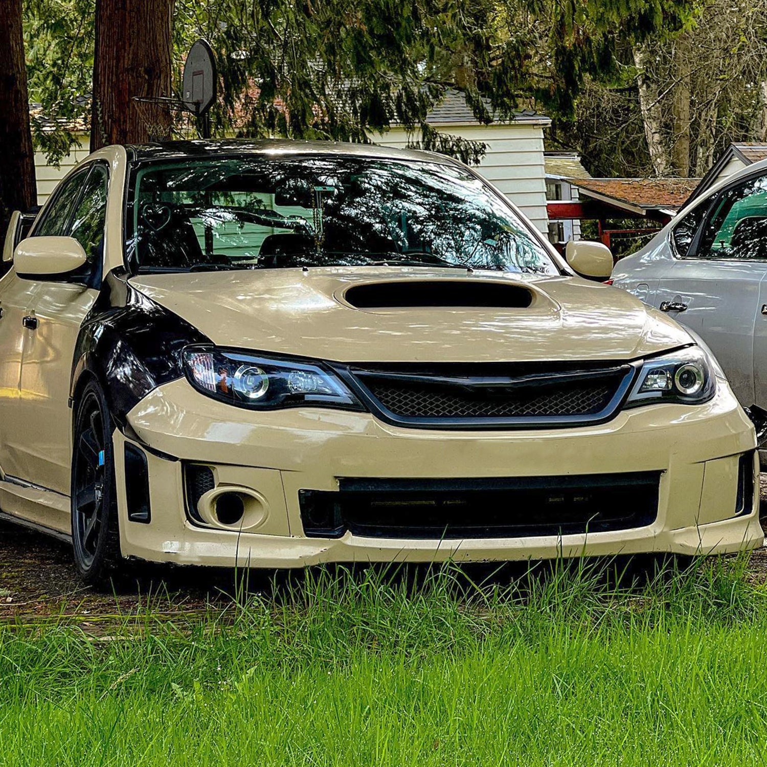 2008-2014 Subaru Impreza WRX / 08-2011 Outback Sport LED Bar Headlights Black