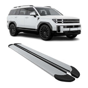 Running Boards Nerf Bars Side Step for Hyundai Santa Fe 2024-2026 Alu Silver 2x
