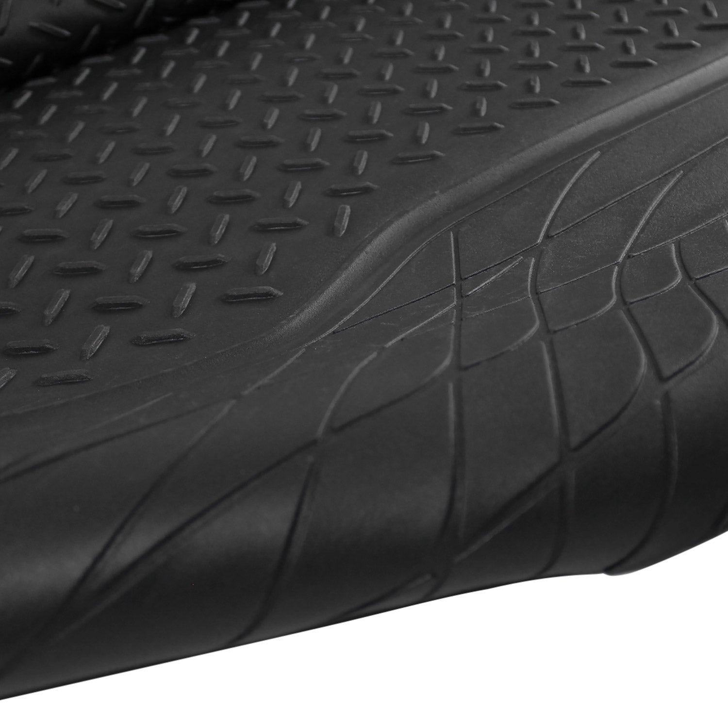 Universal fit Rubber Car Floor Mats Trunk Cargo Liner All Weather 5Pcs Black