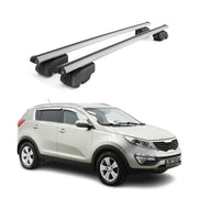 Lockable Roof Rack Cross Bars Luggage Carrier for Kia Sportage 2011-2015 Gray 2x