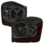 For Dodge Durango 2004-2006 Factory Style Headlights Chrome Housing Smoked Lens