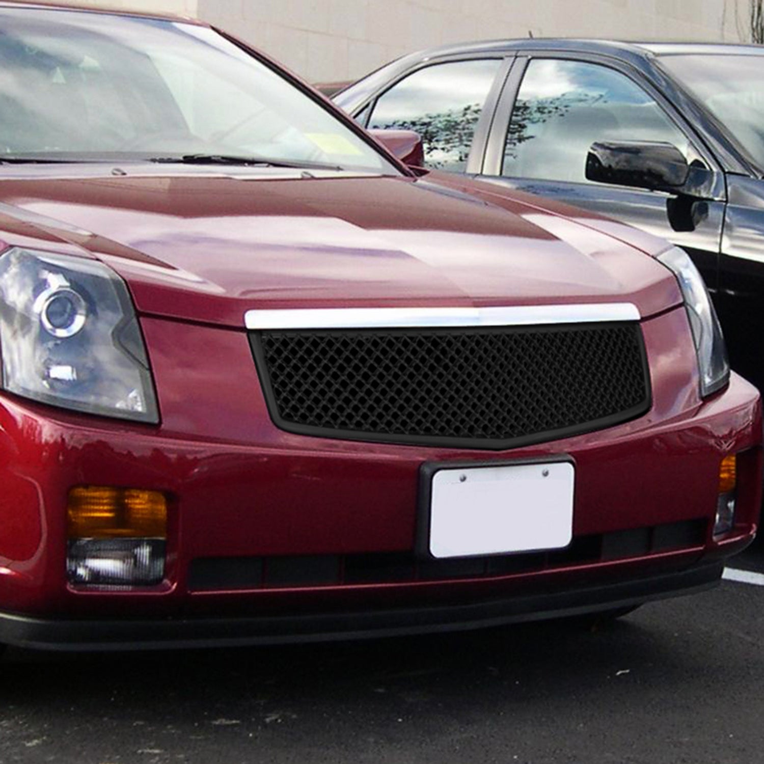 2003-2007 Cadillac CTS Matte Black ABS Mesh Grille