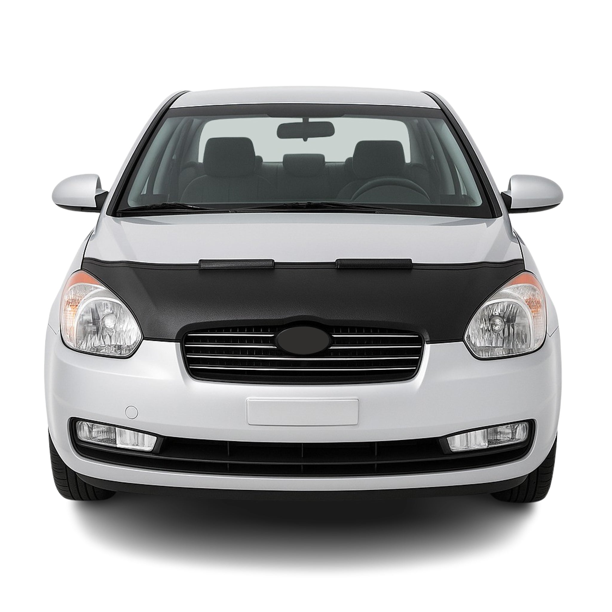 2005-2011 Hyundai Accent Era Car Bonnet Mask Hood Bra Black 1 Pc