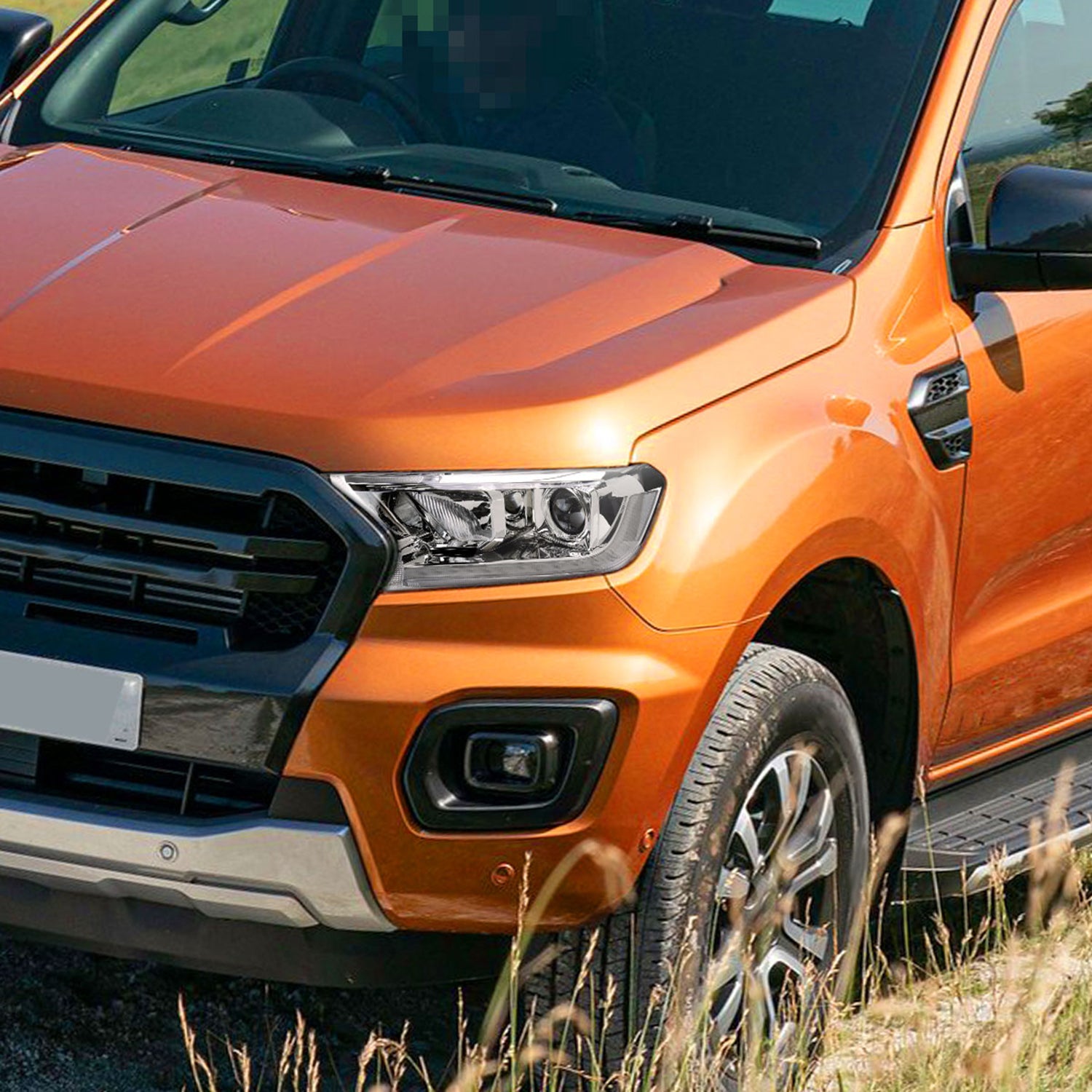 2019-2022 Ford Ranger Switchback LED Bar Projector Headlights Chrome