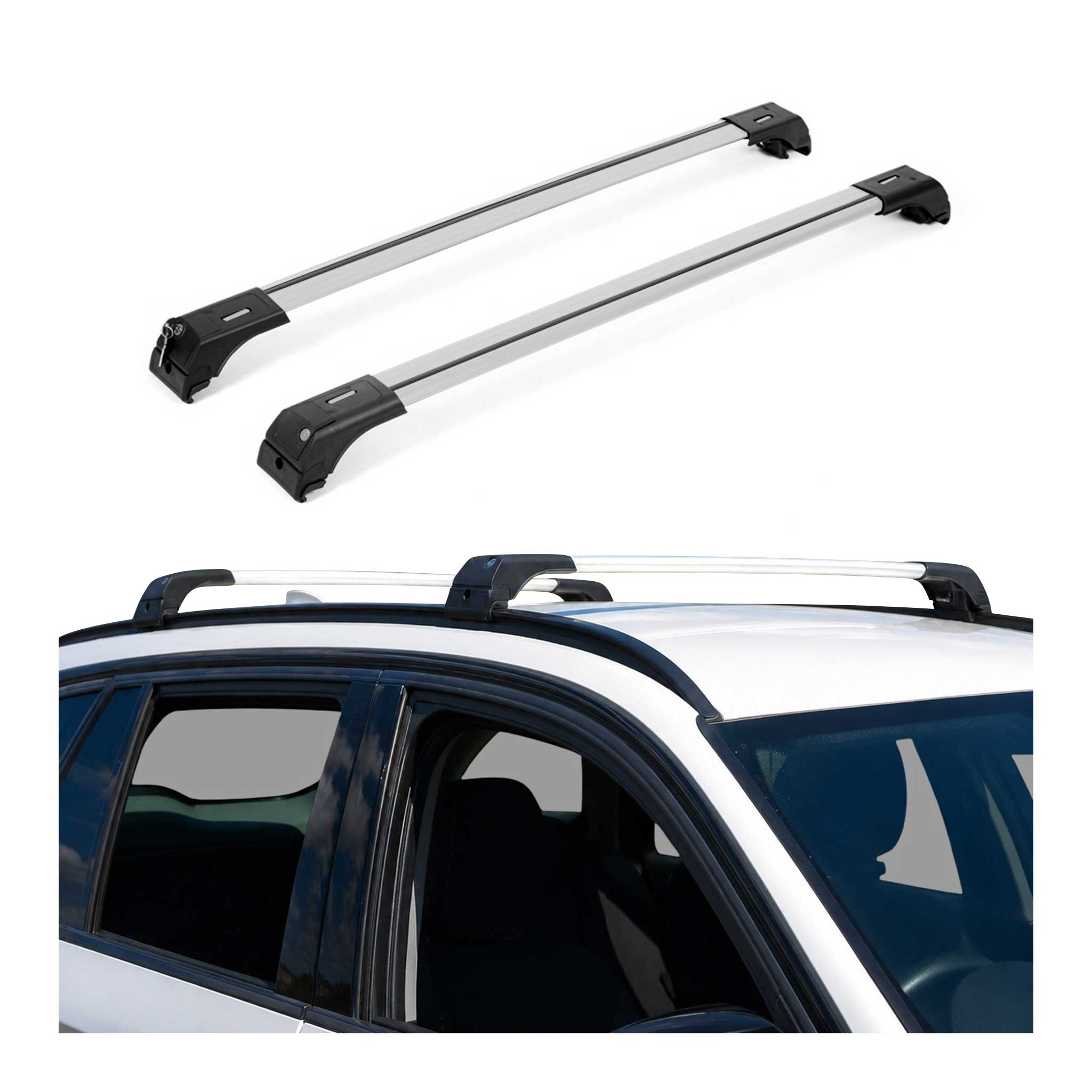 2013-2022 Buick Encore Roof Rack Cross Bars Silver
