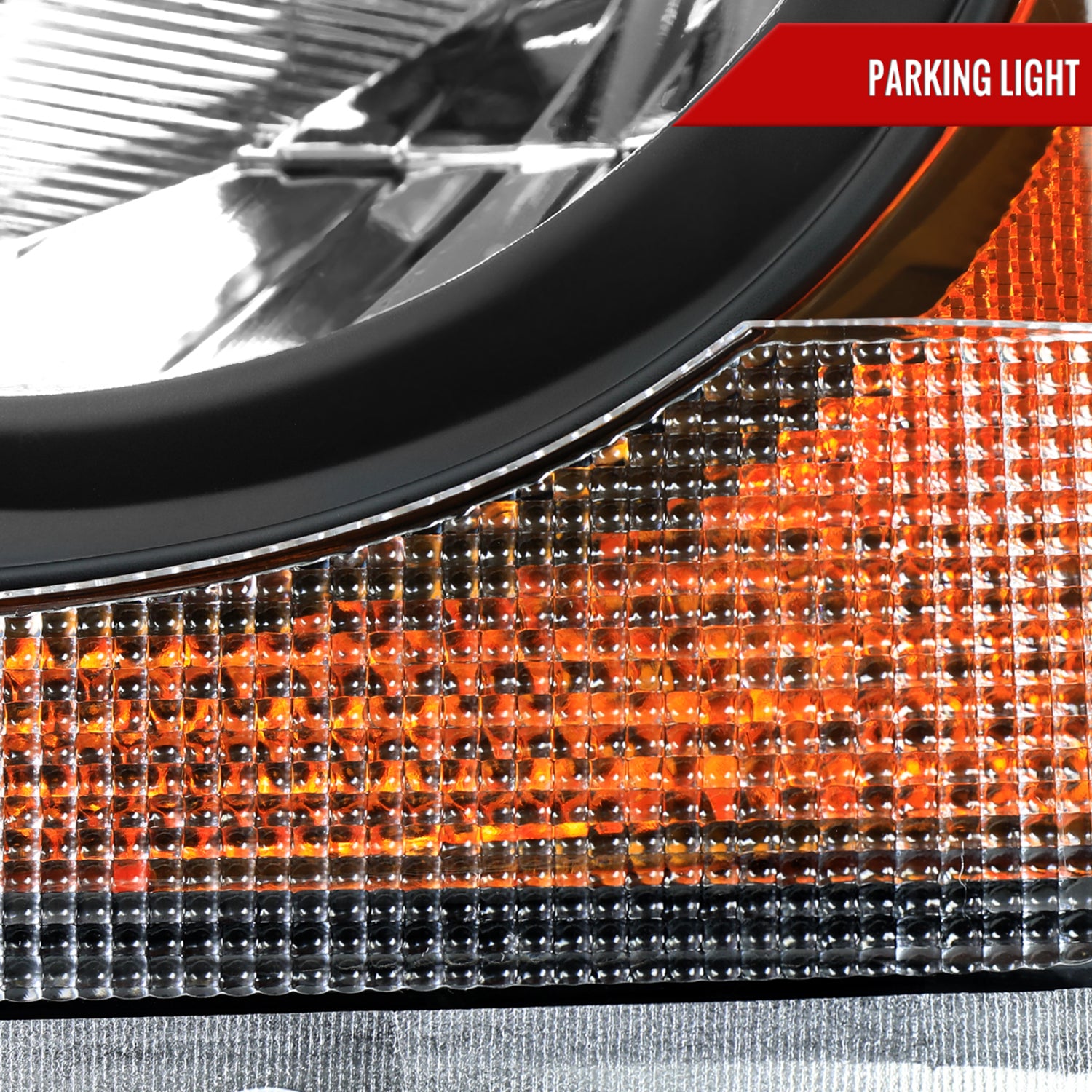 2004-2006 Dodge Durango Factory Style Headlights Matte Black/Clear Lens