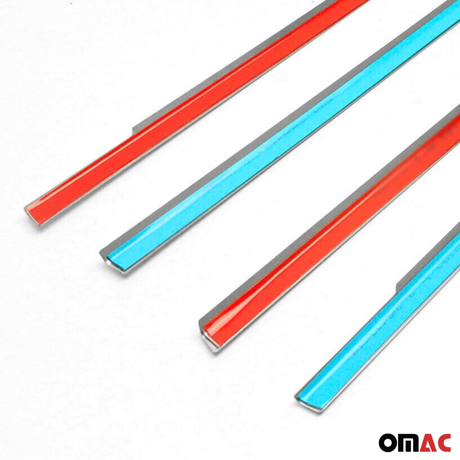 2000-2004 Ford Focus Window Molding Trim Streamer Stainless Steel Silver 4x