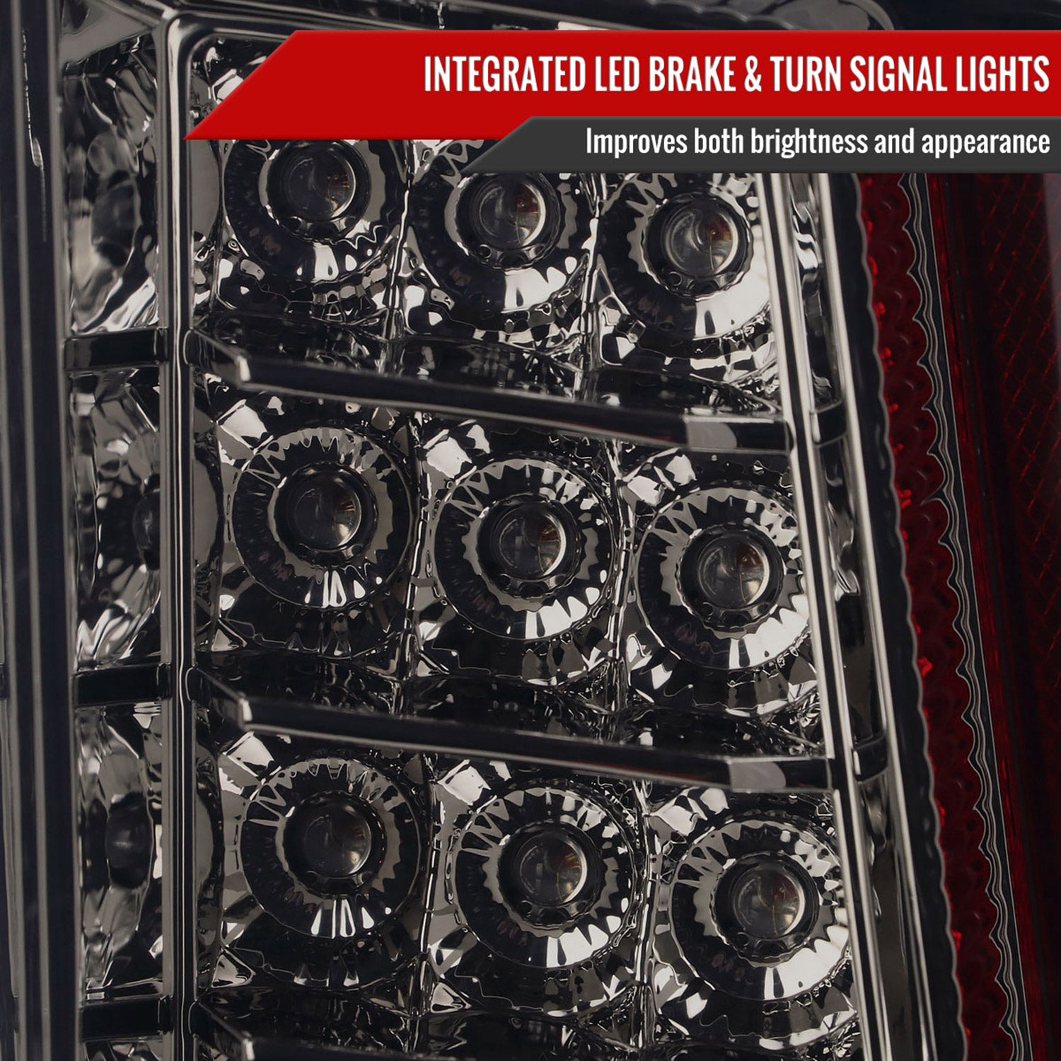 2016-2022 Toyota Tacoma LED Bar Tail Lights Chrome Housing/Smoke Lens