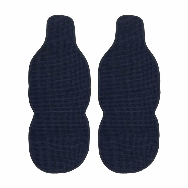 Tesla Antiperspirant Front Seat Cover Pads Black Dark Blue 2 Pcs