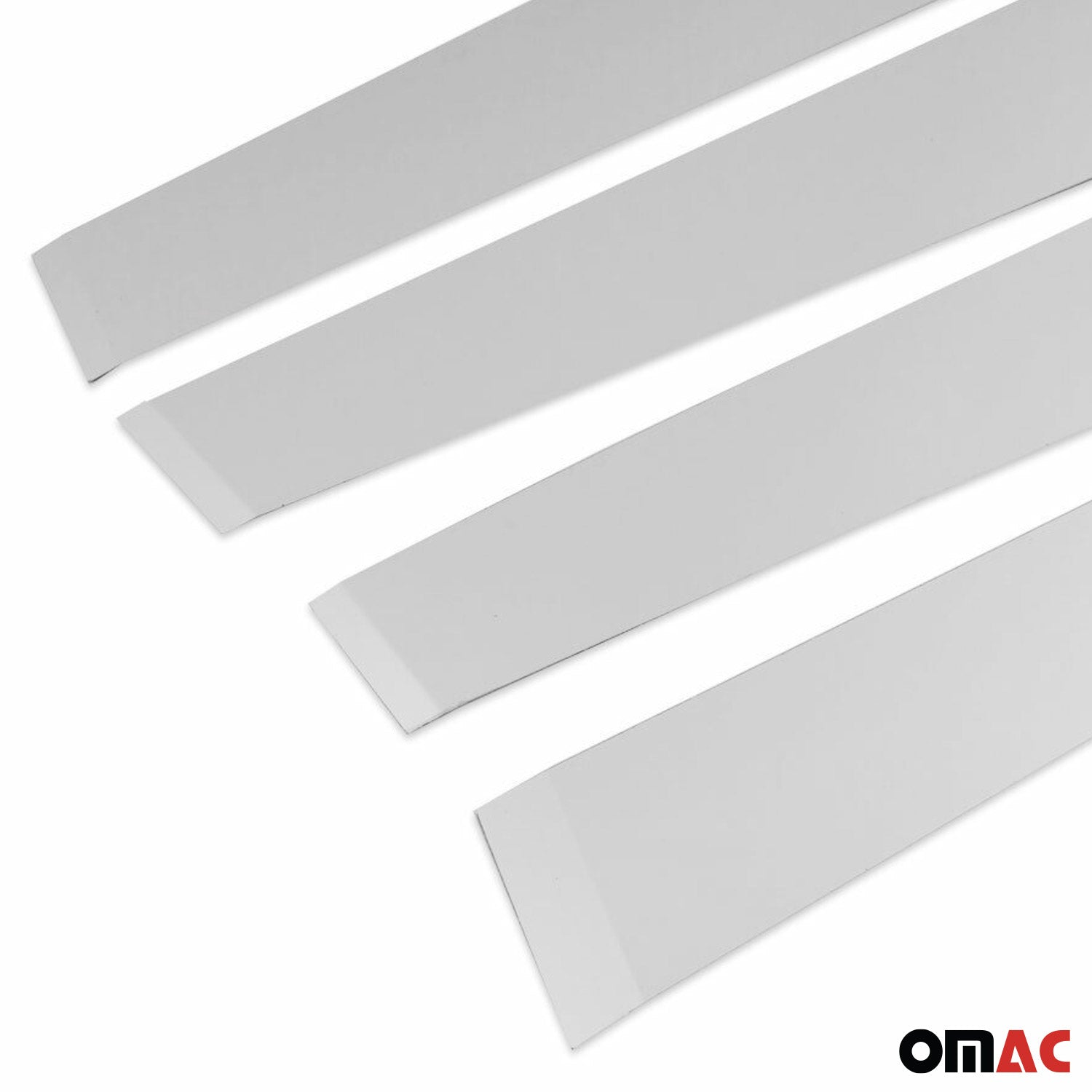 2018-2022 Toyota C-HR Window B Pillar Posts Door Trim Cover Stainless Steel Silver 4x